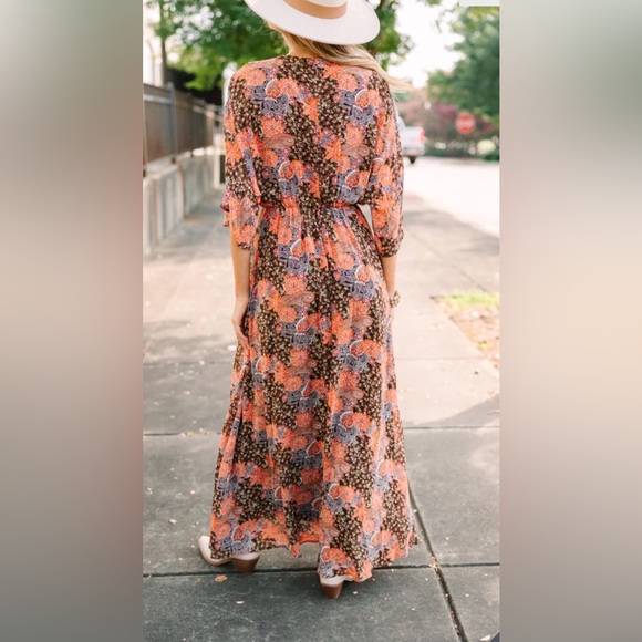 Floral Bohemian Maxi Dress by Entro NWT - Picture 4 of 13